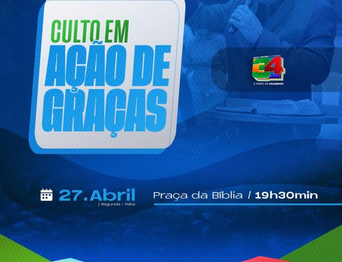CULTO EM AÇÃO DE GRAÇAS