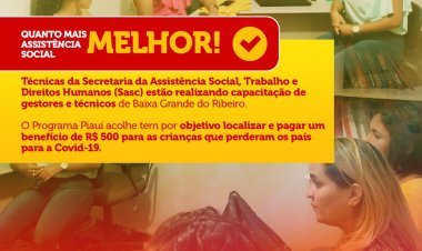 Programa Piauí Acolhe pode beneficiar órfãos da pandemia com o auxílio de R$ 500,00