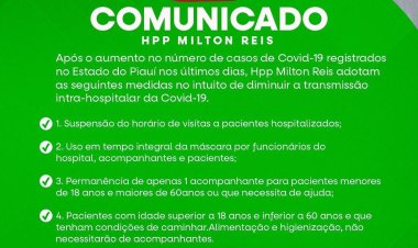 Comunicado HPP Milton Reis