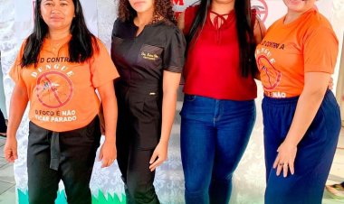 Agentes de Endemias vão as Escolas da Rede Municipal de Baixa Grande do Ribeiro, levar concientização aos Alunos sobre o Combate a Dengue