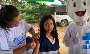 Campanha de Vacinação na Escola, atende nesta Segunda - Feira 15\04  Escola Municipal São Braz no Povoado Angical Riozinho