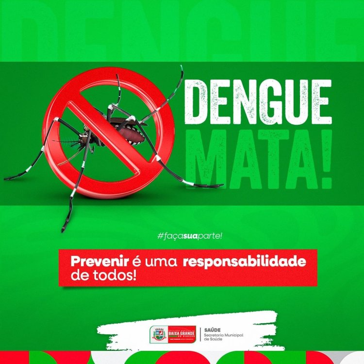 Como se prevenir da Dengue! Juntos podemos impedir a dengue! Evite água parada.” “Dengue, ninguém quer pegar.