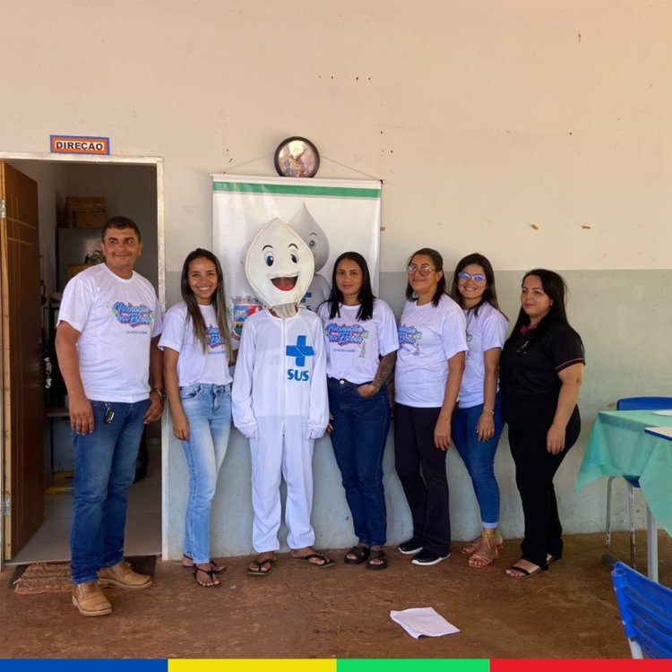 Campanha de Vacinação na Escola, atende nesta Segunda - Feira 15\04  Escola Municipal São Braz no Povoado Angical Riozinho