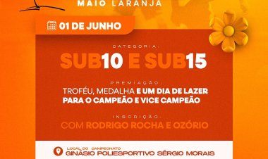 Vem aí o Campeonato em Alusão ao Maio Laranja!** ???? Participe você também!