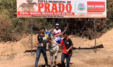 SECRETARIA DE ESPORTES E AGRICULTURA REALIZA  MAIS 1 CORRIDA DE PRADO NO POVOADO RETIRO MUNICÍPIO DE BAIXA GRANDE DO RIBEIRO