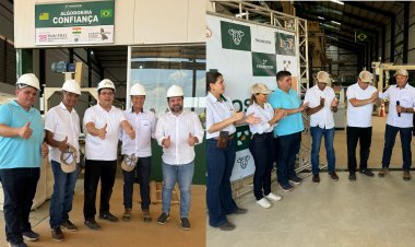 Prefeito Dr. José Luiz prestigia inauguração de algodoeira do grupo Franciosi no Munícipio.