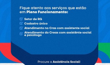 SECRETARIA MUNICIPAL DE ASSISTÊNCIA SOCIAL INFORMA :