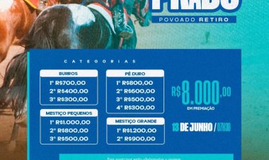 Nota Oficial – Corrida de Prado no Povoado Retiro