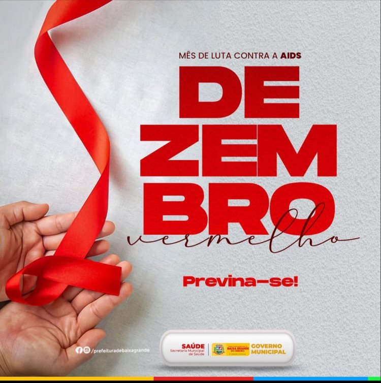 DEZEMBRO VERMELHO MES DA LUTA CONTRA AIDS