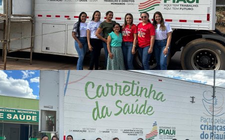 A CARRETINHA DA SAÚDE CHEGOU A BAIXA GRANDE DO RIBEIRO!