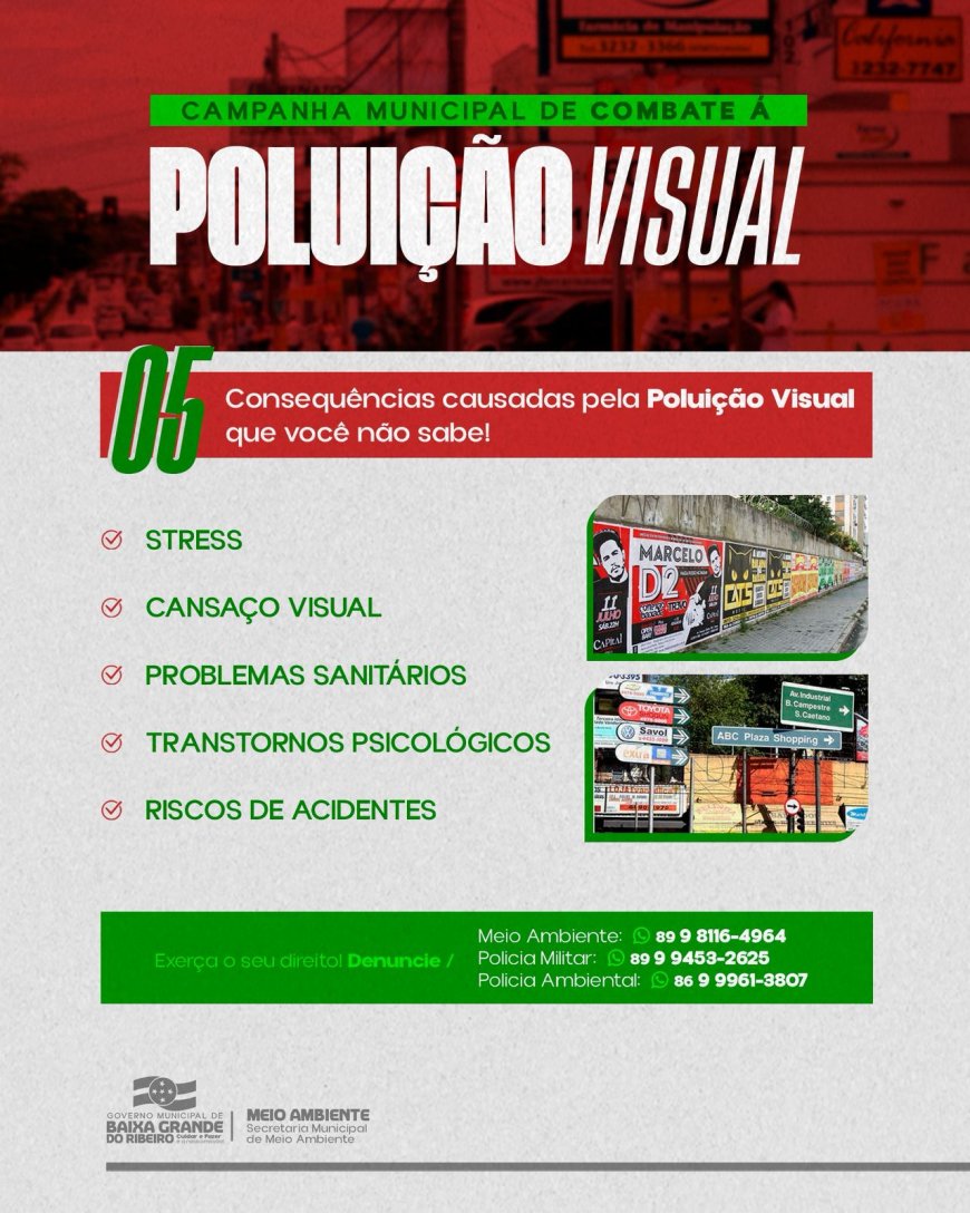 Você sabia que a poluição visual também afeta sua saúde e segurança?