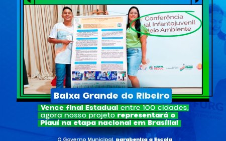 Baixa Grande do Ribeiro rumo ao cenário nacional!