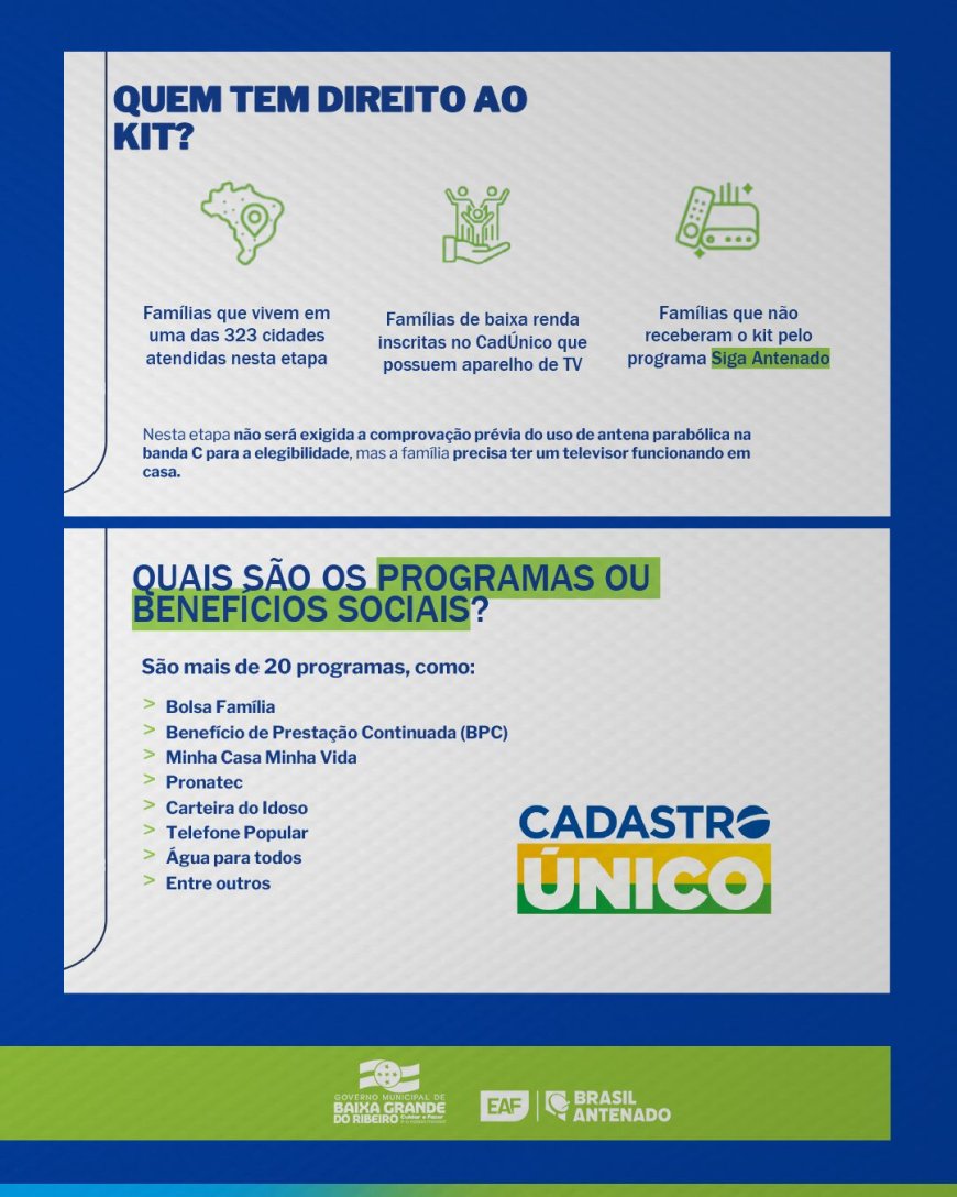 Brasil Antenado chega ao nosso município!