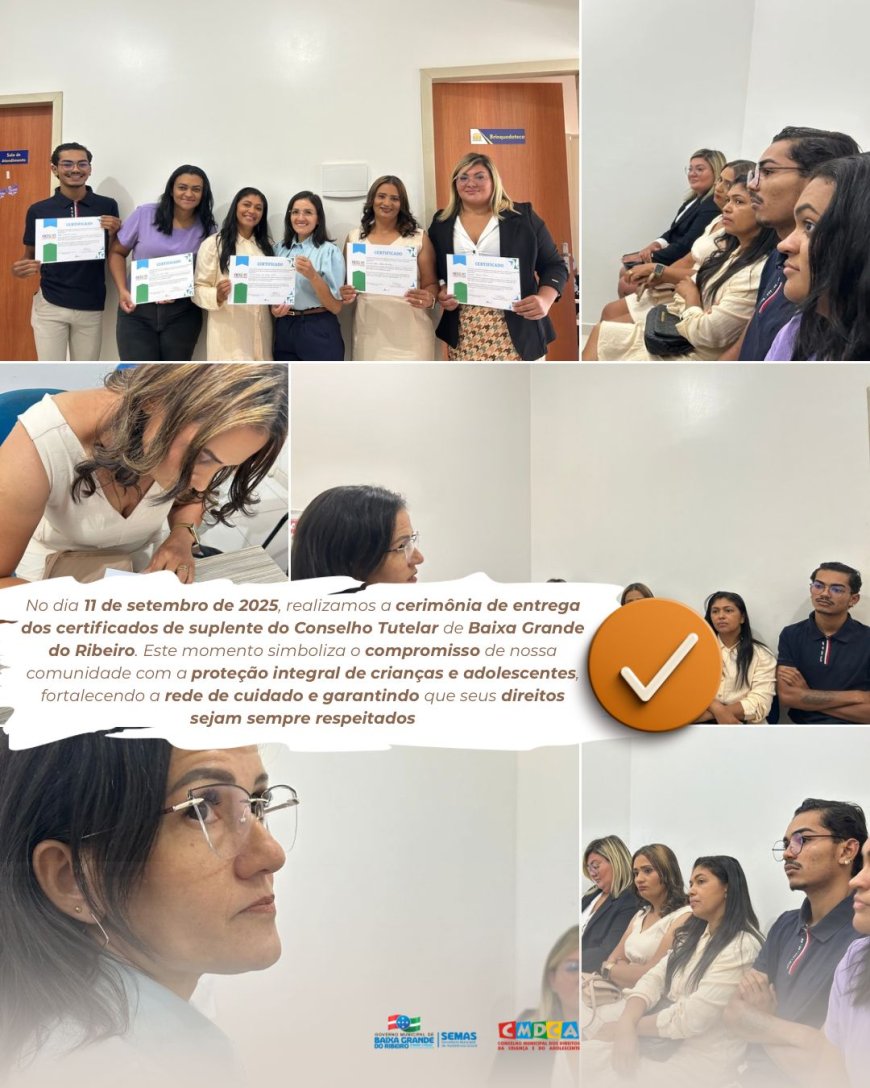 Entrega de Certificados – Conselho Tutelar