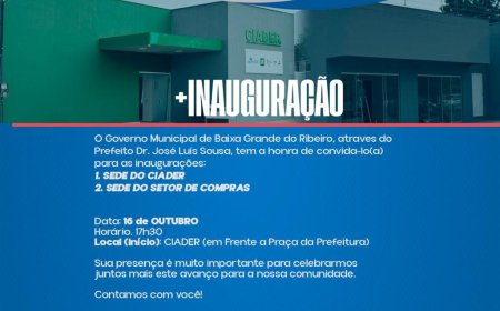 Mais avanços para Baixa Grande do Ribeiro!