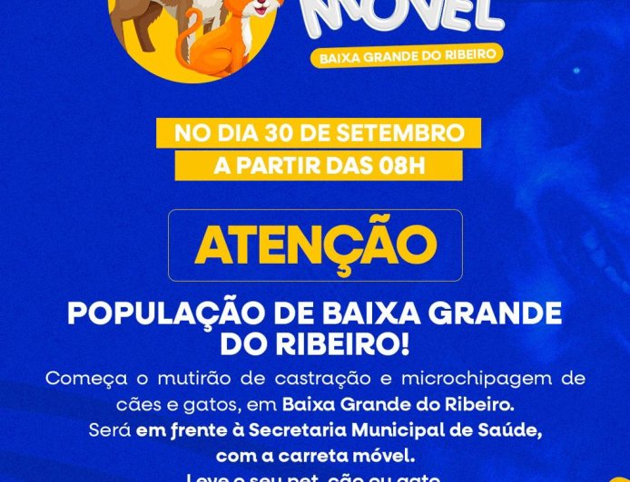 Mutirão de Castração e Microchipagem realizado com sucesso!
