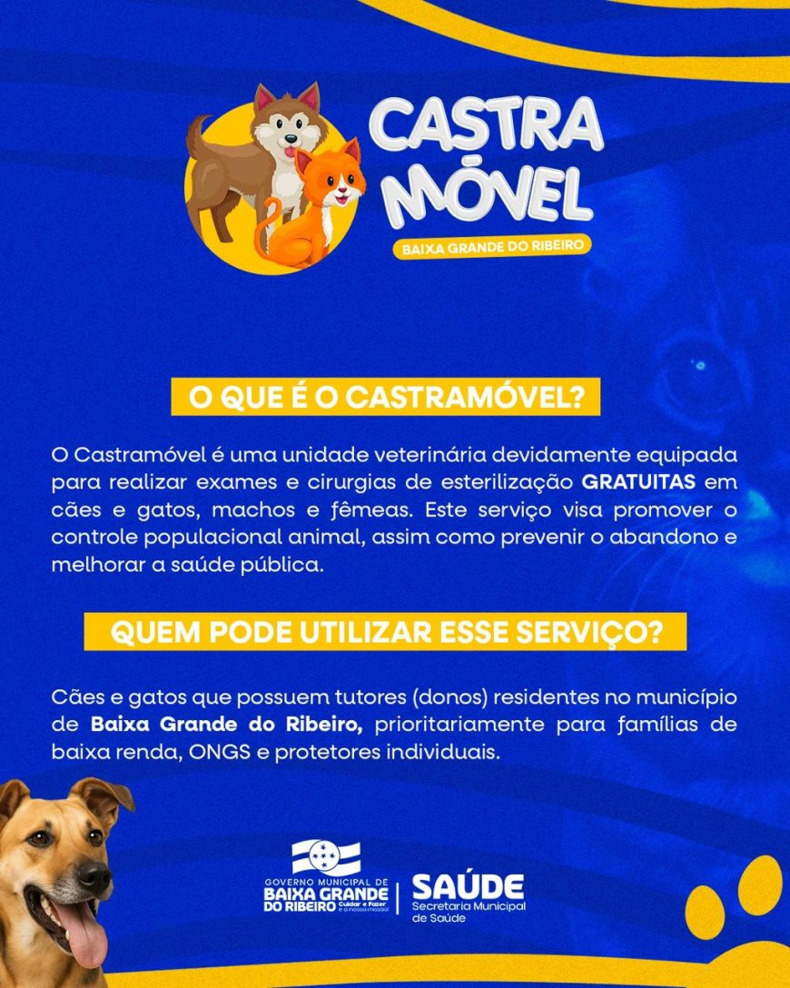 Mutirão de Castração e Microchipagem realizado com sucesso!