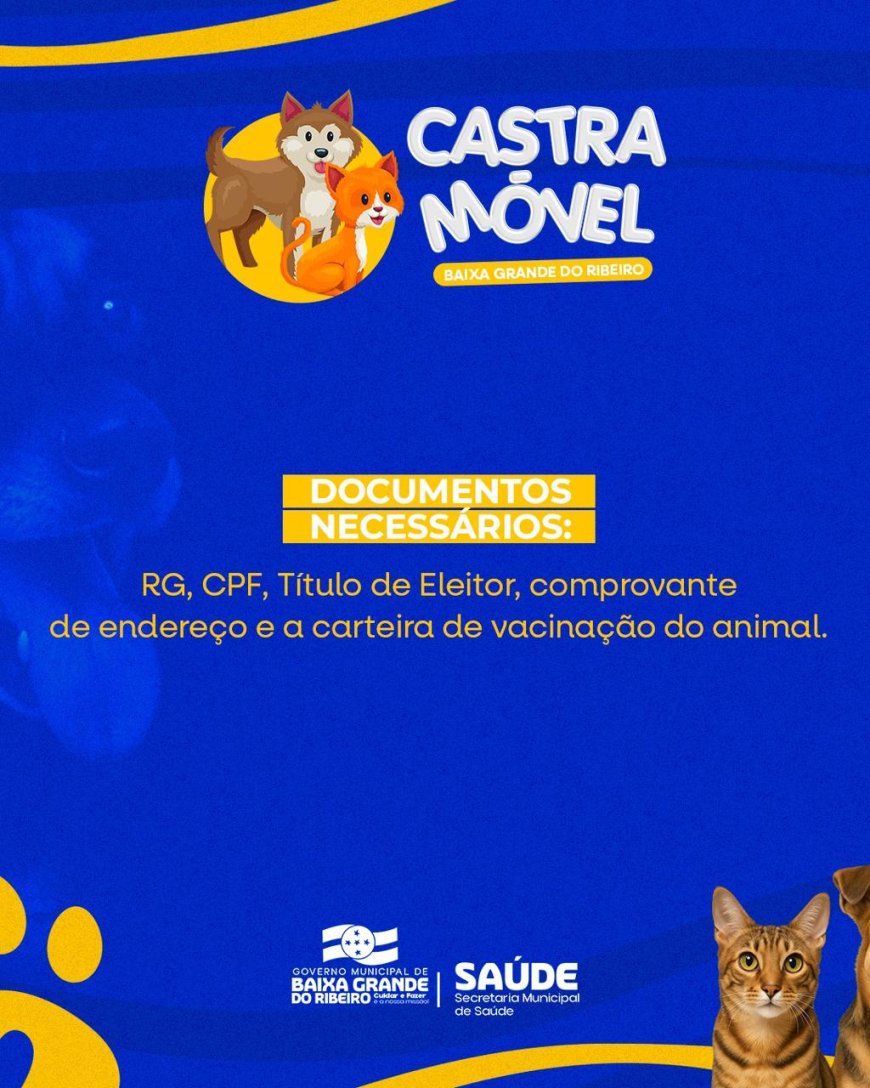 Mutirão de Castração e Microchipagem realizado com sucesso!