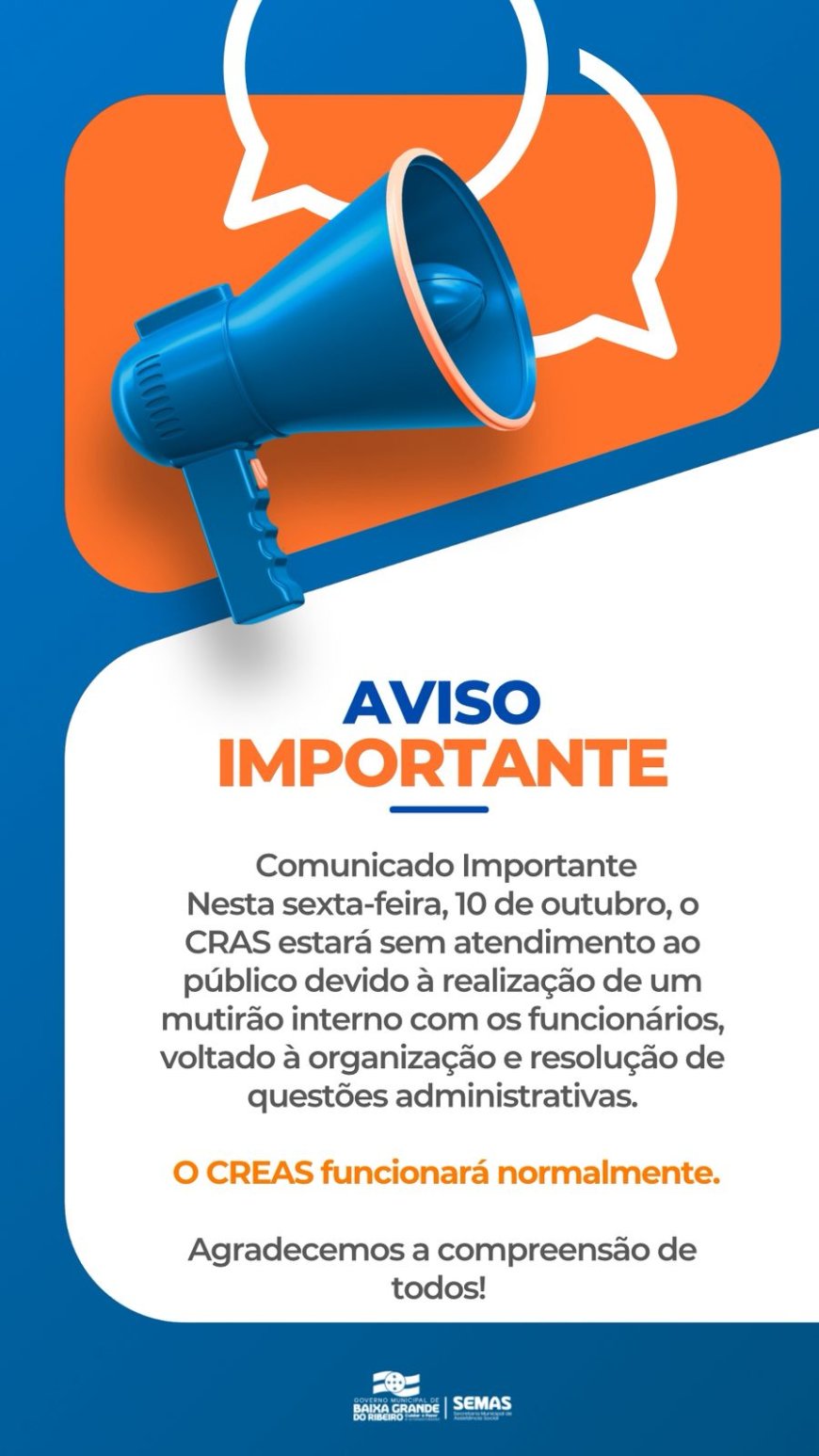AVISO IMPORTANTE!