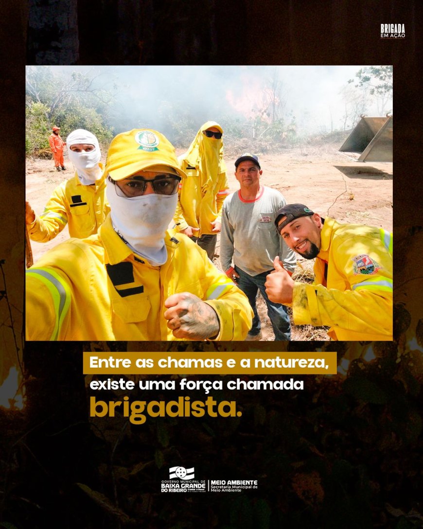 Brigadistas de Baixa Grande do Ribeiro em ação!
