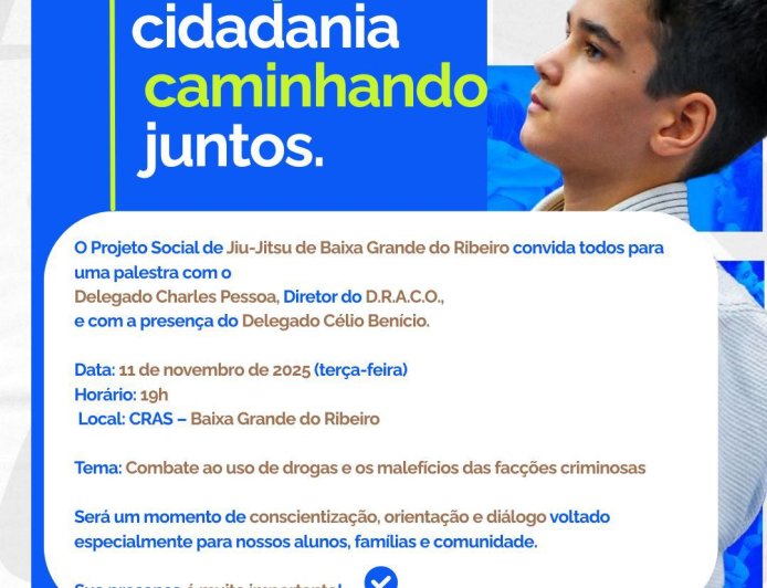 ESPORTE, DISCIPLINA E CIDADANIA CAMINHANDO JUNTOS!