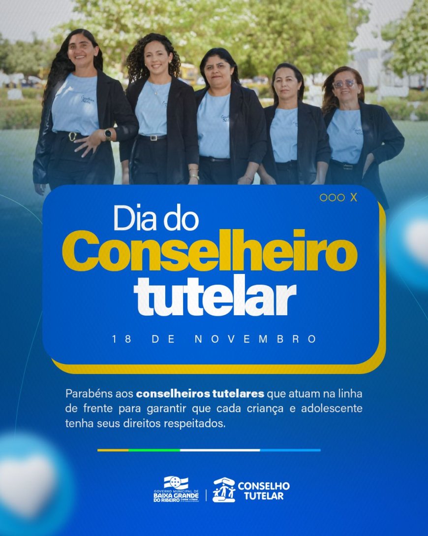 Parabéns, Conselheiros Tutelares!