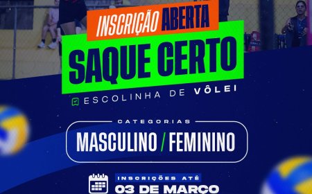 INSCRIÇÕES ABERTAS | SAQUE CERTO – ESCOLINHA DE VÔLEI