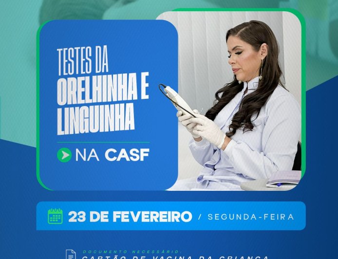 TESTES DA ORELHINHA E LINGUINHA