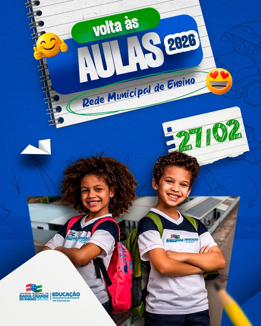 VOLTA ÀS AULAS 2026!