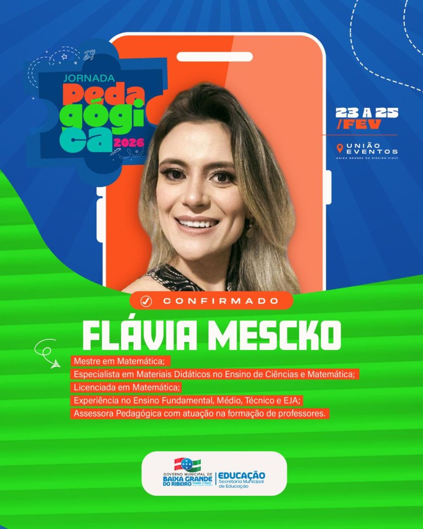 CONFIRMADO | Jornada Pedagógica 2026
