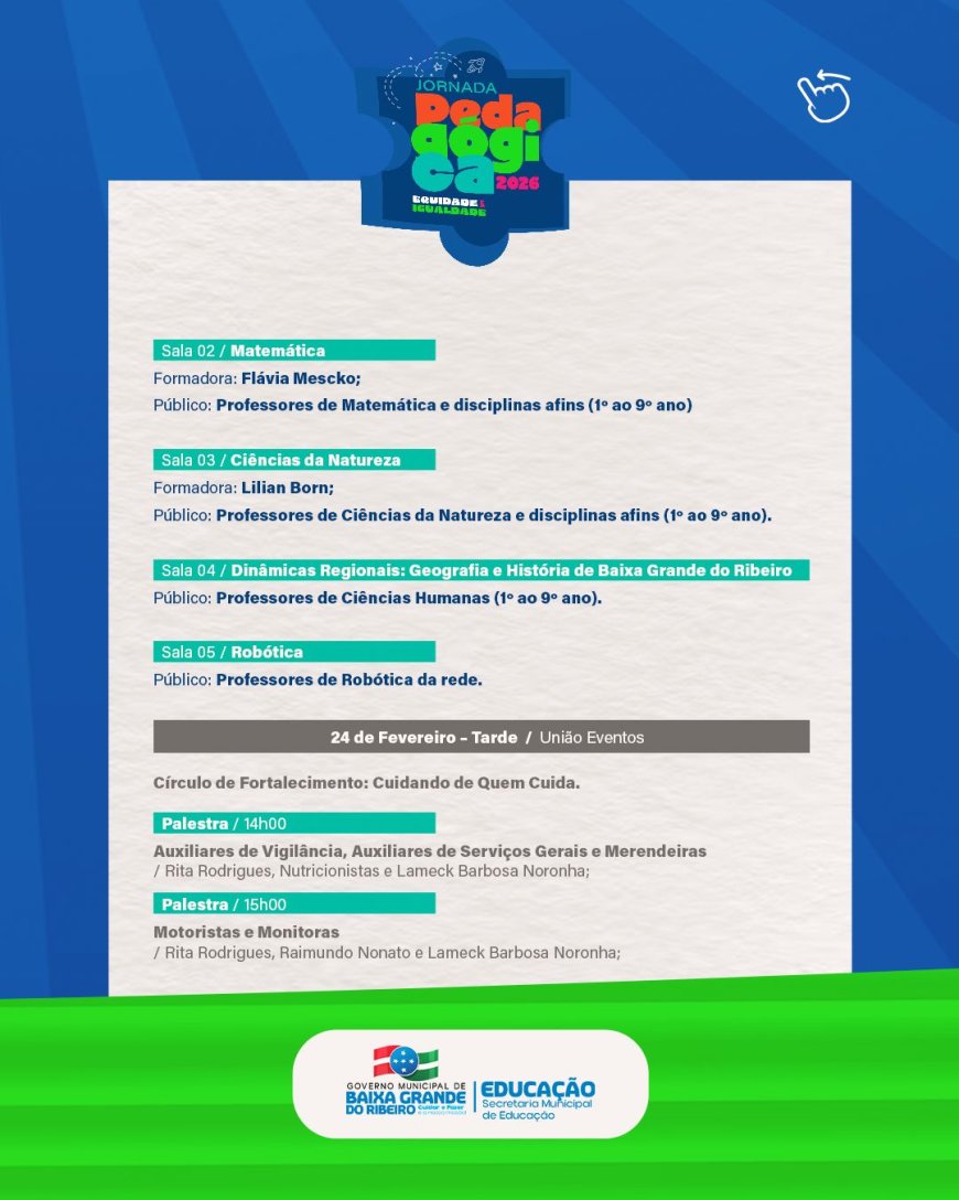 PROGRAMAÇÃO JORNADA PEDAGÓGICA 2026