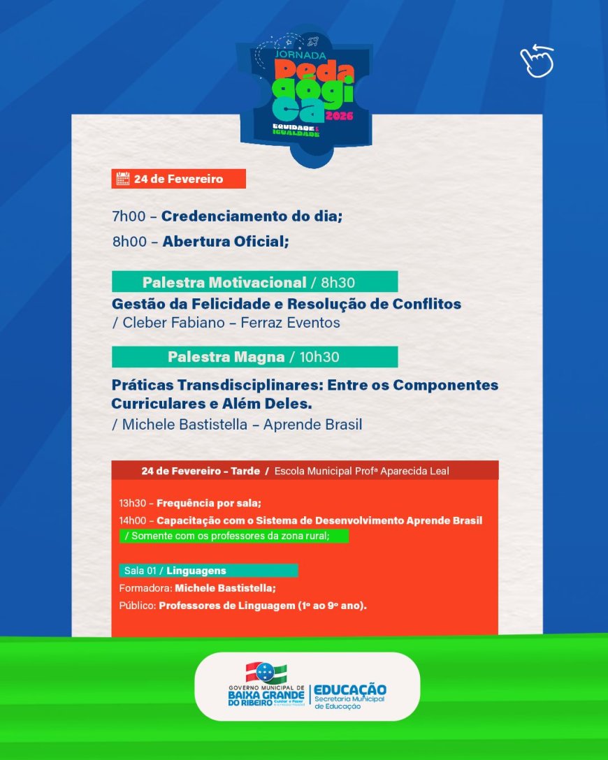 PROGRAMAÇÃO JORNADA PEDAGÓGICA 2026