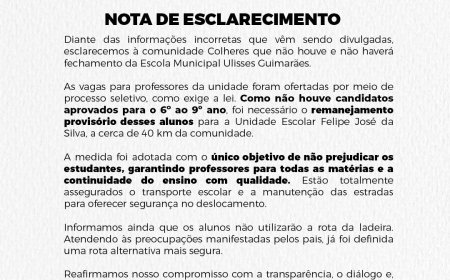 NOTA DE ESCLARECIMENTO!