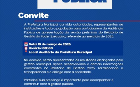 CONVITE – AUDIÊNCIA PÚBLICA