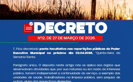 COMUNICADO OFICIAL – PONTO FACULTATIVO