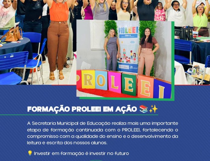 Mais um Passo Pela Educação: Formação PROLEEI
