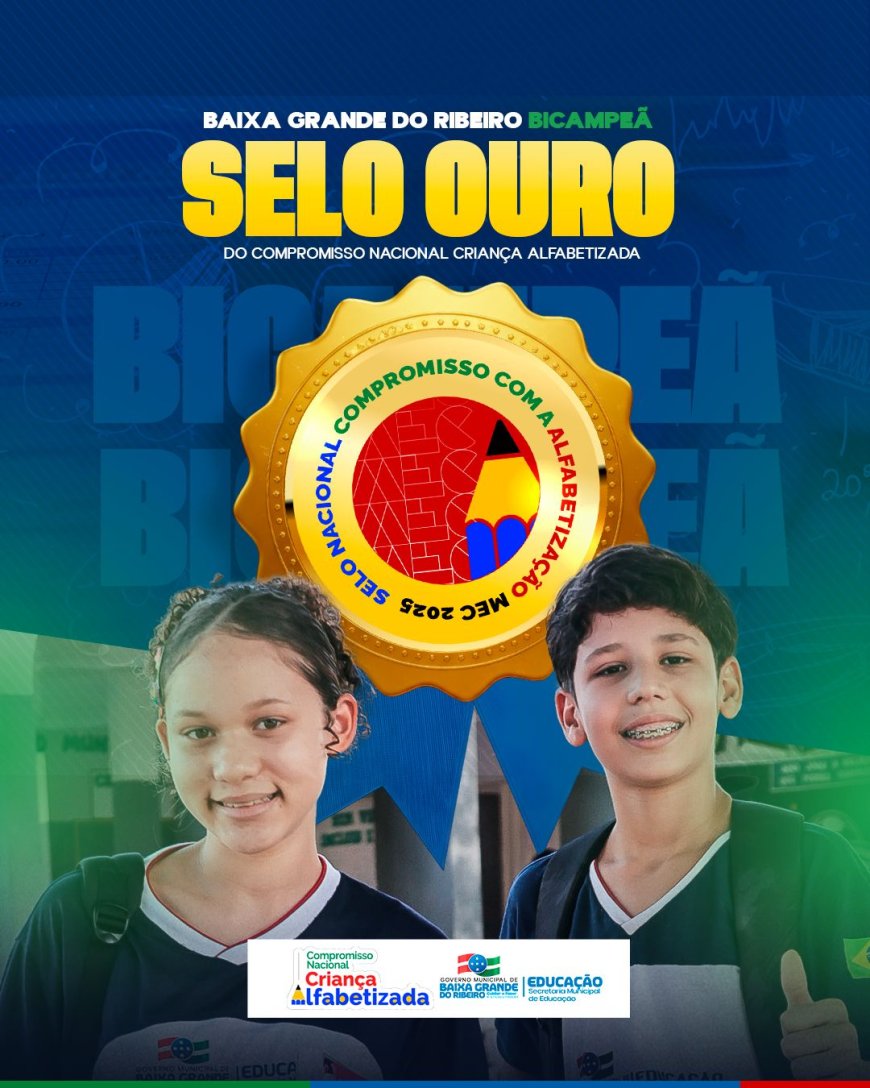 Selo Ouro em Alfabetização