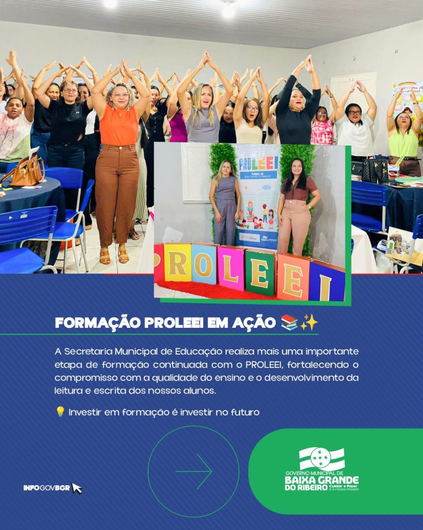 Mais um Passo Pela Educação: Formação PROLEEI