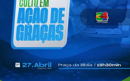 CULTO EM AÇÃO DE GRAÇAS