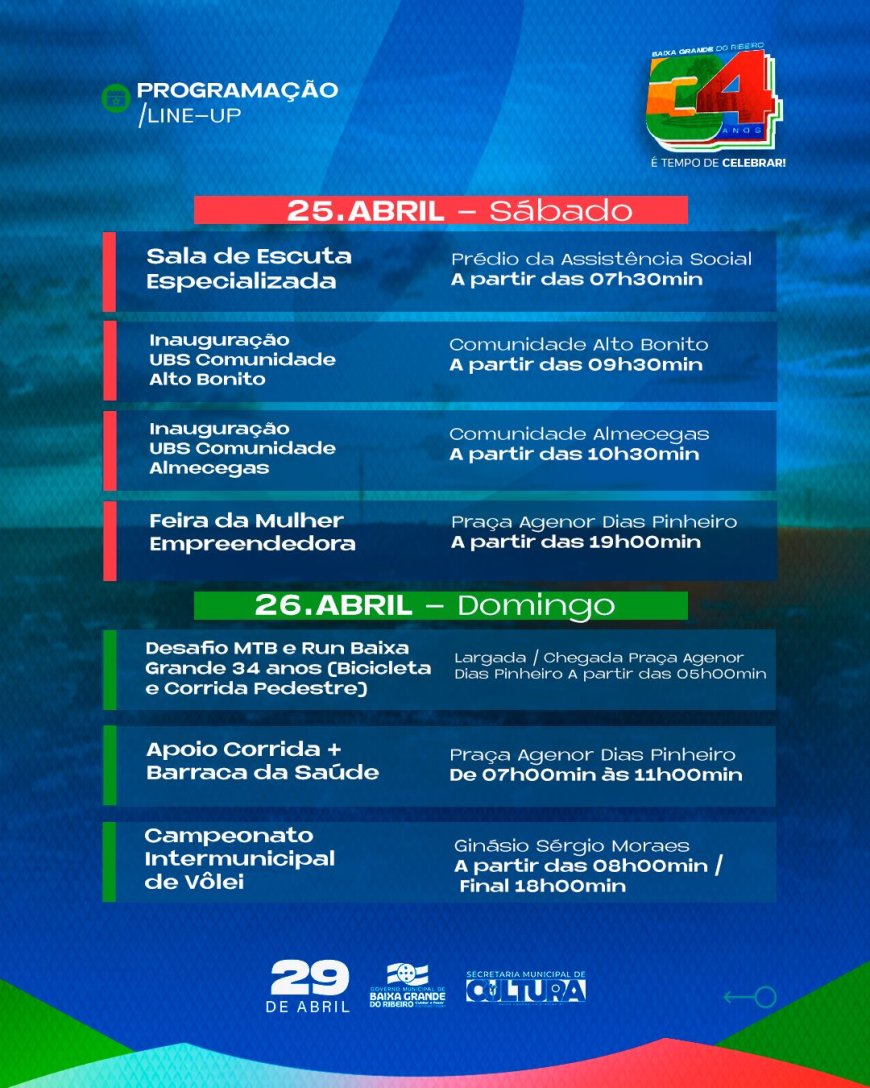 É TEMPO DE CELEBRAR!