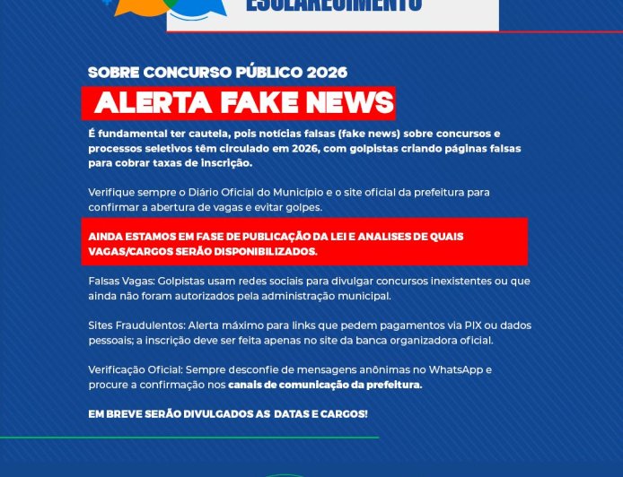 Atenção População!
