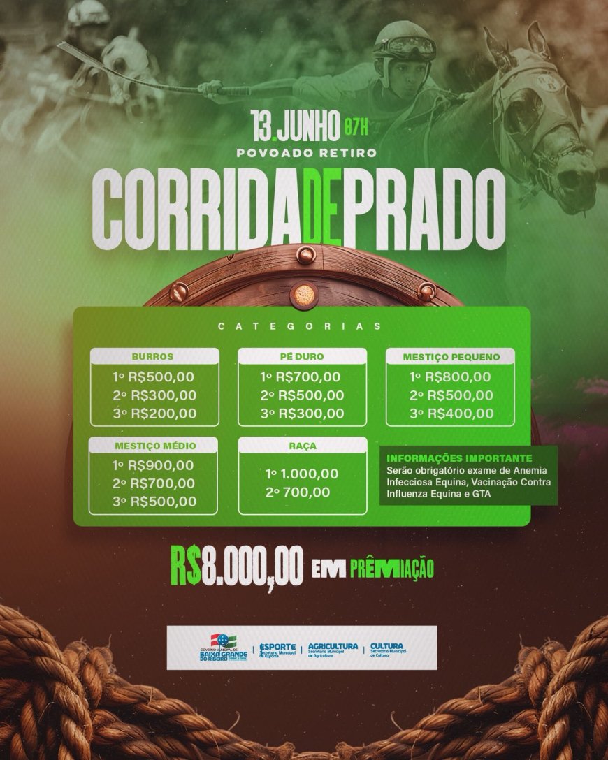 Prepare a Torcida: A Corrida de Prado Está Chegando!