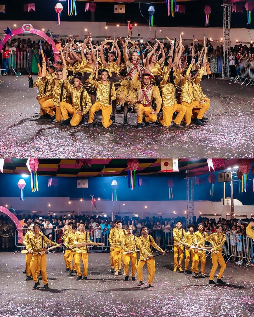 Foi um espetáculo: segunda noite do Festival Junino 2026 encanta o público em Baixa Grande do Ribeiro