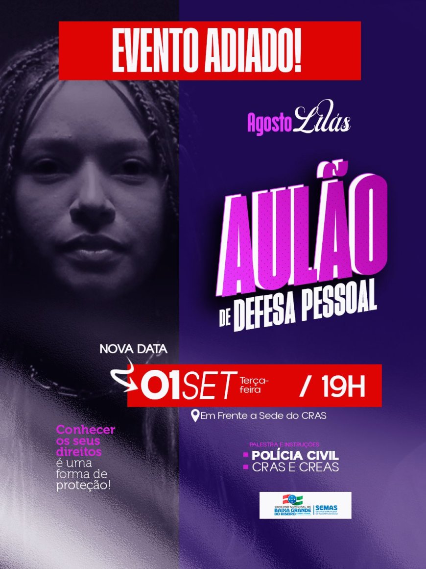 ATENÇÃO: EVENTO ADIADO!