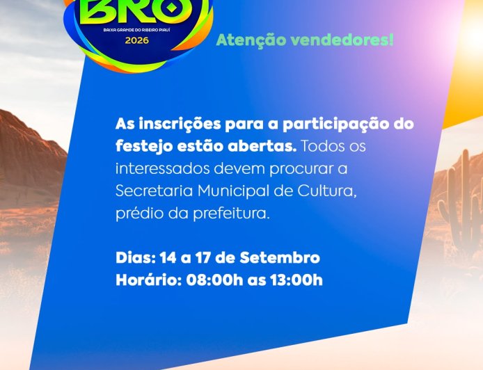 ATENÇÃO, VENDEDORES! | FESTEJOS