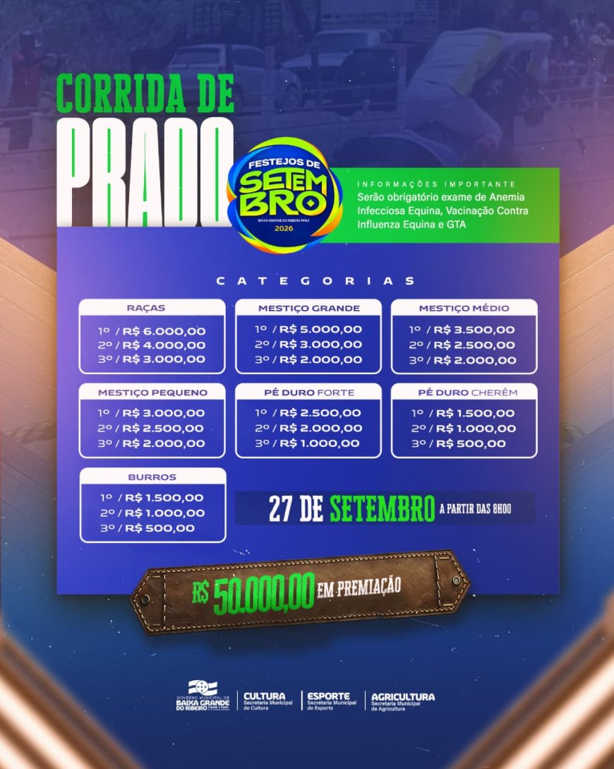CORRIDA DE PRADO – FESTEJOS DE SETEMBRO