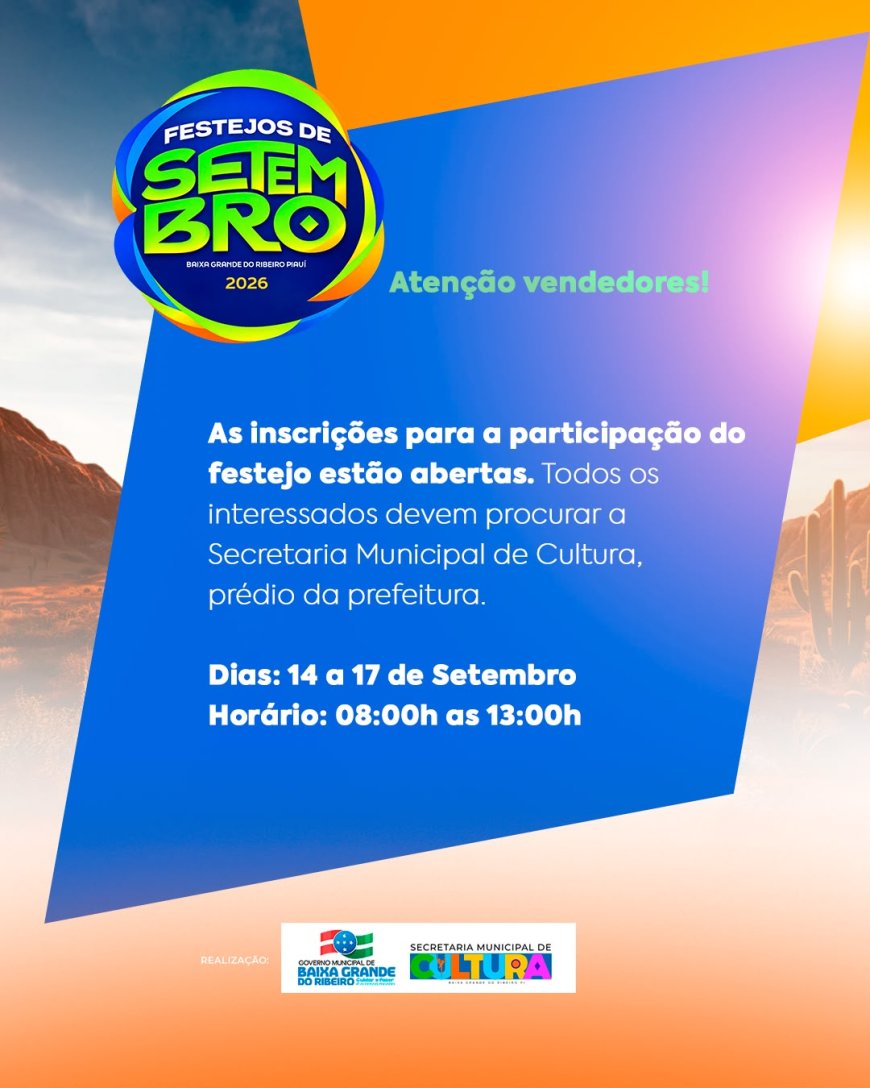 ATENÇÃO, VENDEDORES! | FESTEJOS