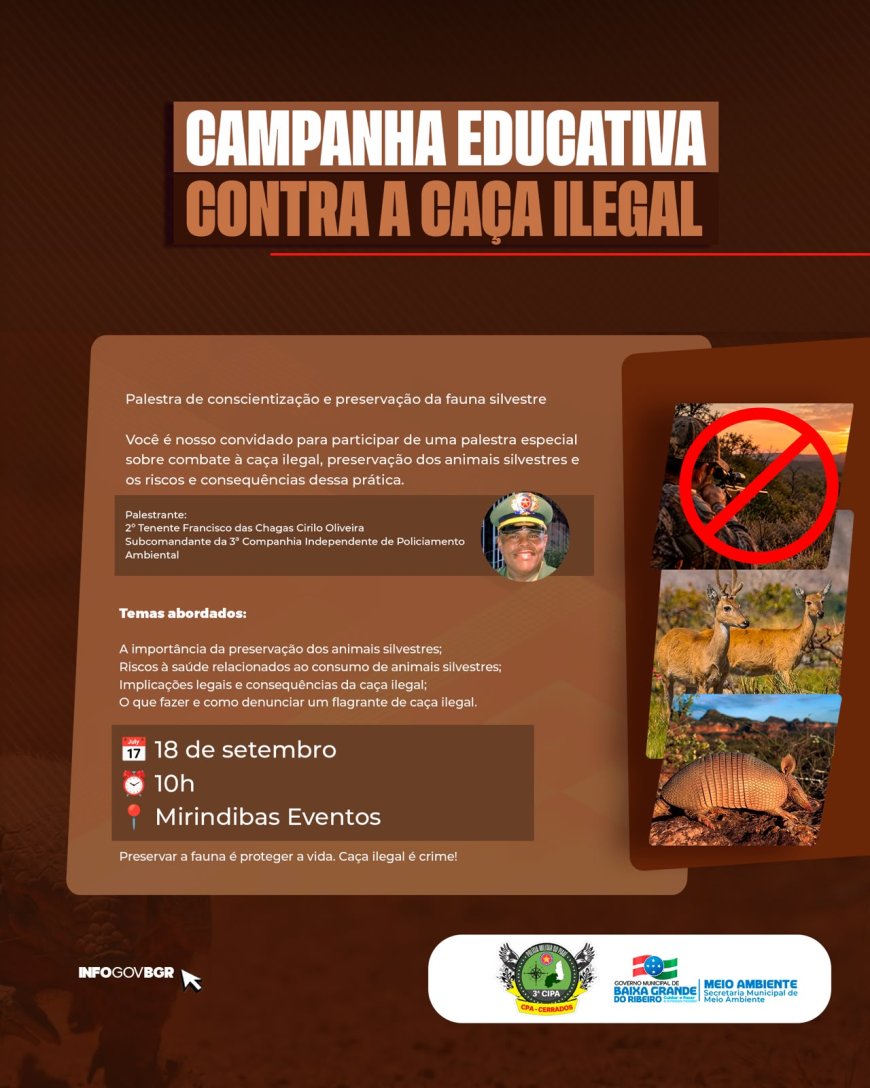 NOSSA FAUNA PRECISA DE PROTEÇÃO!