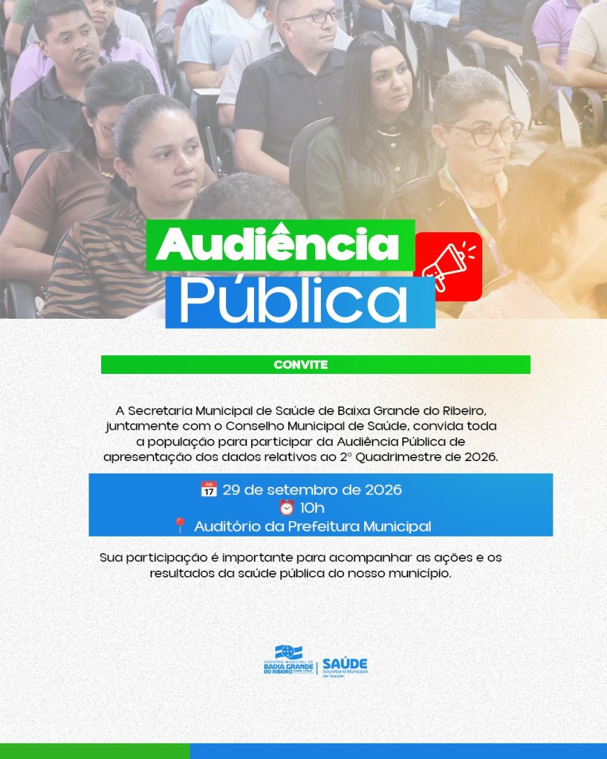 AUDIÊNCIA PÚBLICA DA SAÚDE