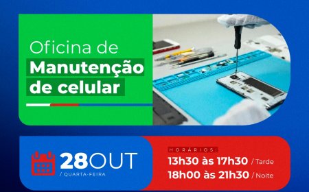OPORTUNIDADE DE QUALIFICAÇÃO PROFISSIONAL | OFICINA DE MANUTENÇÃO DE CELULAR